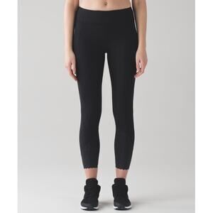 Lululemon Tight Stuff Tight II Black High Rise Size 10 EUC